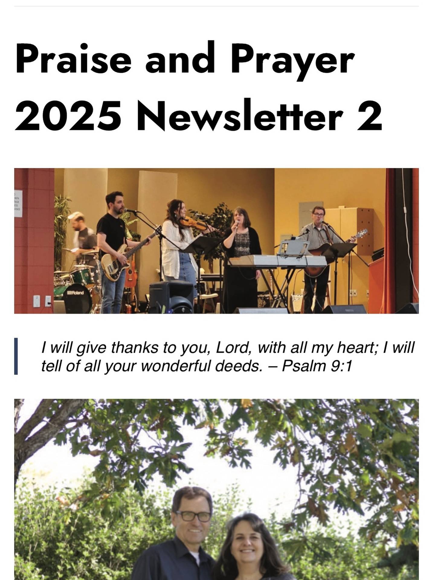 The newsletter is now up on our website! If you are on the email list check your inbox, if not you can read it on our site or message us to join the email list! 
#dfriesensmusic #multinational1985