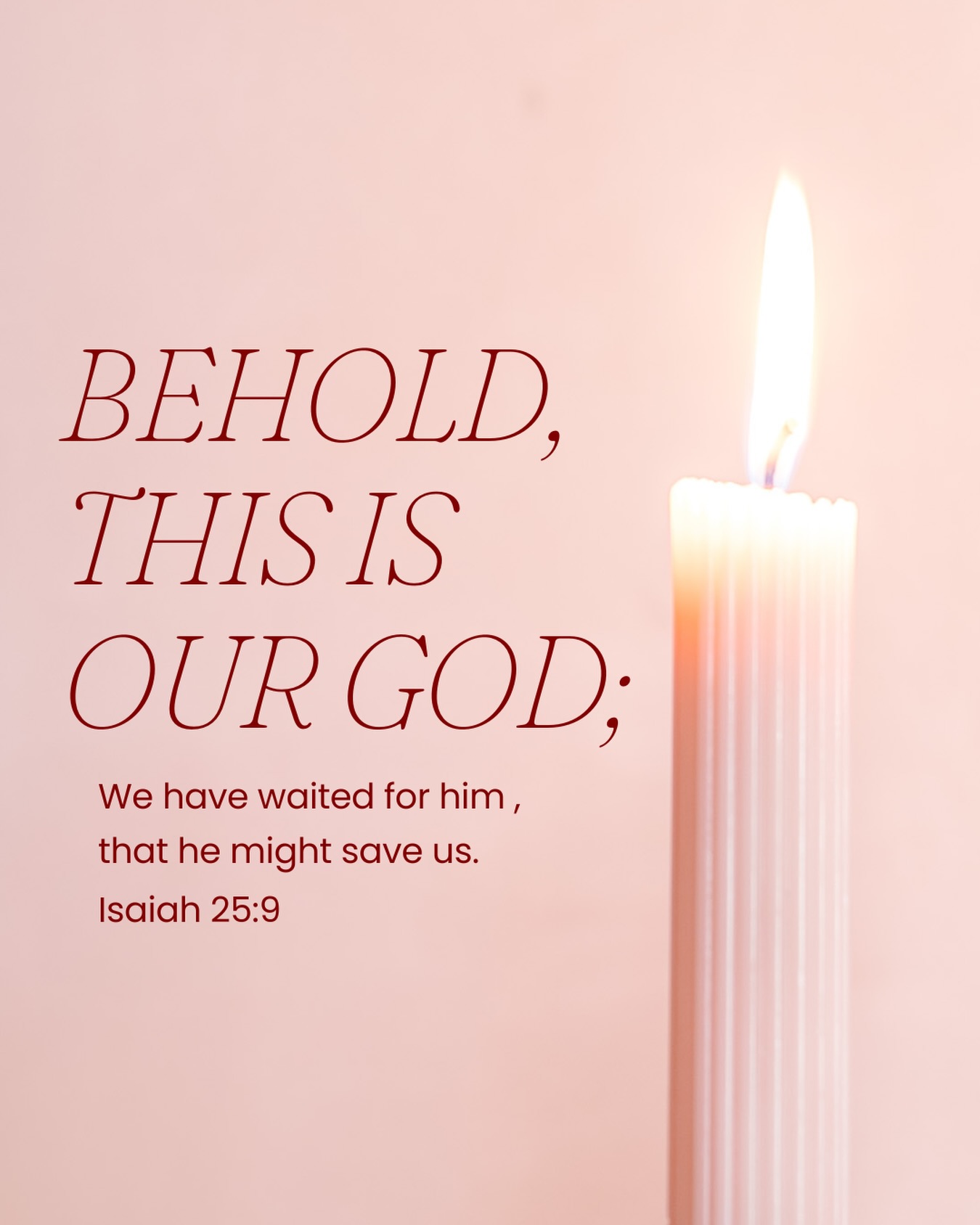 D’Friesens Countdown To Christmas Day 7:

Second Sunday of Advent:

“It will be said on that day, “Behold, this is our God; we have waited for him, that he might save us. This is the Lord; we have waited for him; let us be glad and rejoice in his salvation.””
‭‭Isaiah‬ ‭25‬:‭9‬ ‭ESV‬‬

#dfriesensmusic #multinational1985 #countdowntochristmas