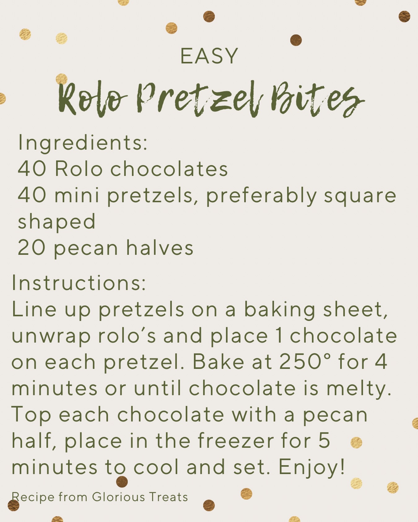 Here is a very easy recipe, and only needs 3 Ingredients!
They are a favourite that is made every Christmas in Deanna’s household, I’m sure they can be quite addicting!
Recipe is from Glorious Treats
#dfriesensmusic #multinational1985 #countdowntochristmas