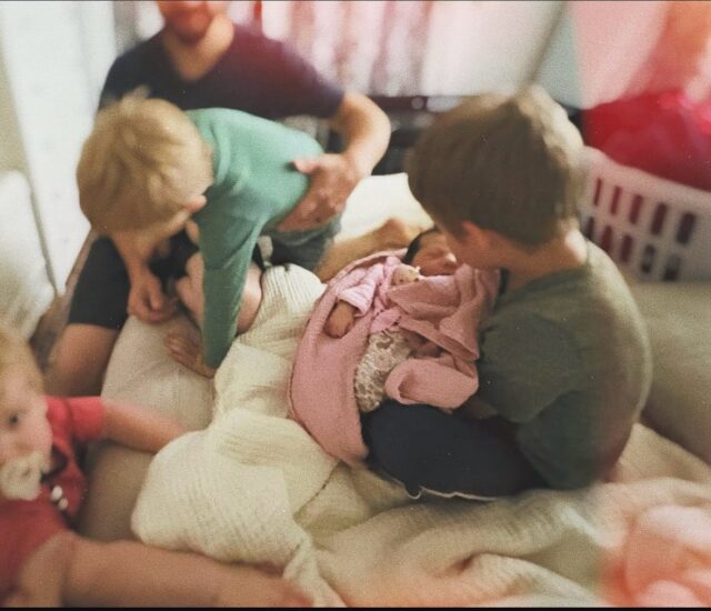 These little boys are thrilled to share the good news that the long awaited little sister has arrived! Sweet little Cecily made her grand entrance recently bringing lots of joy and excitement! Congratulations to Andrew and Deanna and thanks be to God for her safe arrival! As you can see, she is already greatly loved!
